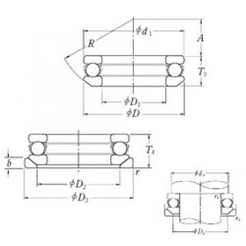 NSK 53408U thrust ball bearings