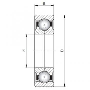 ISO QJ224 angular contact ball bearings