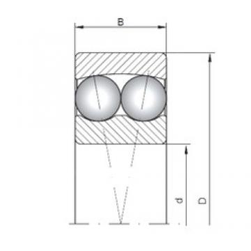 25 mm x 62 mm x 17 mm  ISO 1305 self aligning ball bearings