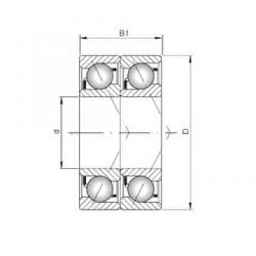 ISO 7204 BDT angular contact ball bearings